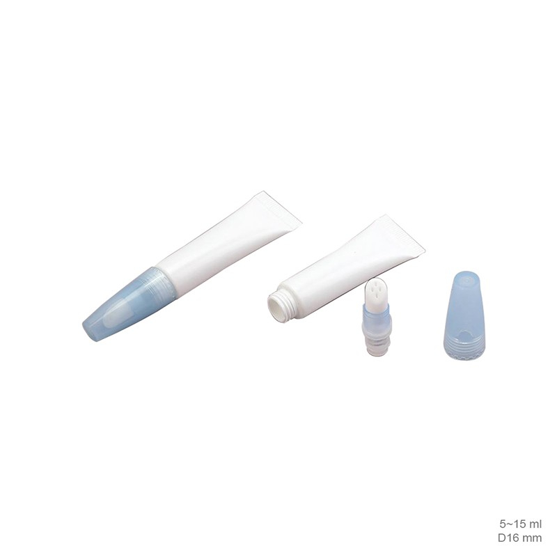 Removable lip balm gloss cap 10 ml beauty plastic tube