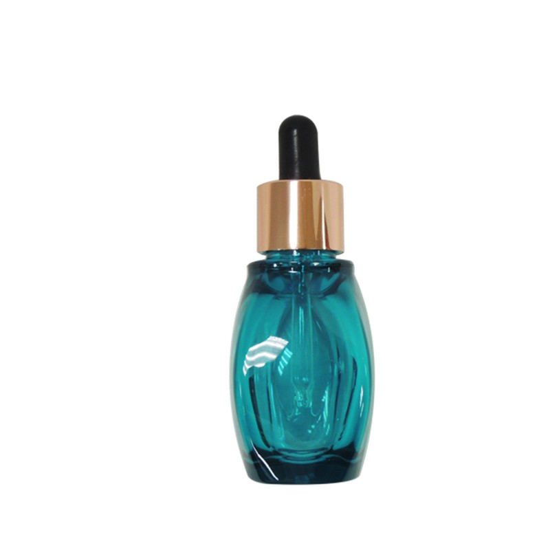 Heavy-wall essence bottle with glass texture