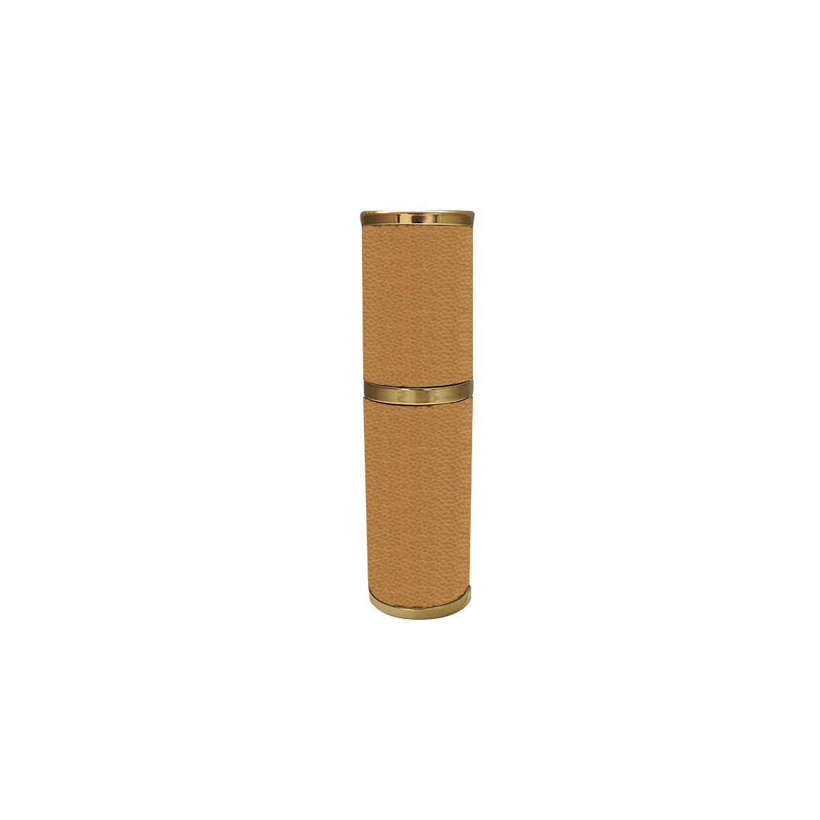 Personalized easy to carry 8ml empty glass bottle with gold aluminum screw neck case with colorful PU leather