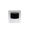 Matte black flat plastic caps custom bottle cap packaging skincare container