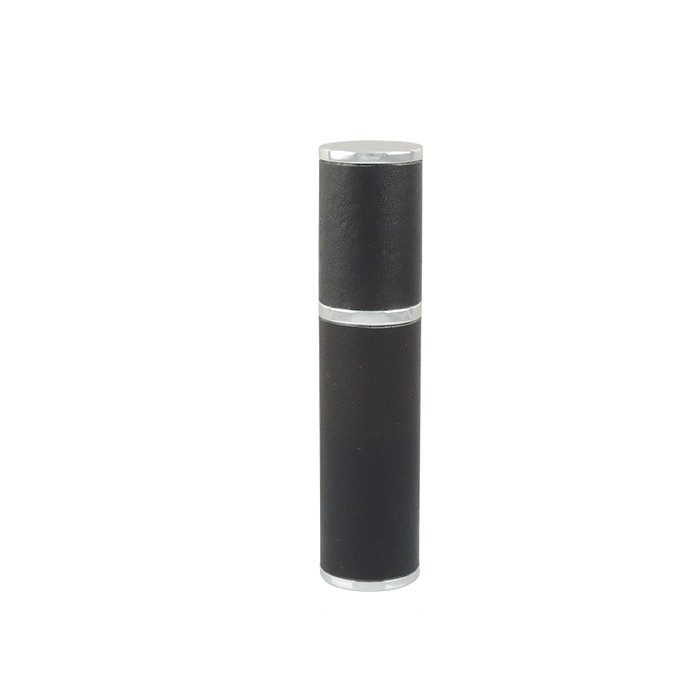 Hand made artificial leather for 8ml cylinder refillable pocket fragrance original brand designer perfumes