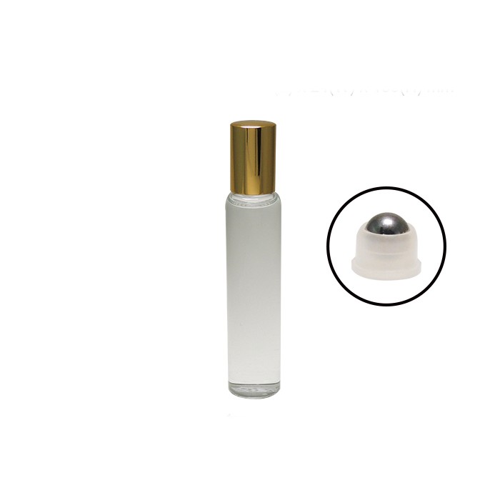 Perfect quality logo available clear glass 10ml essential perfume roll on bottle