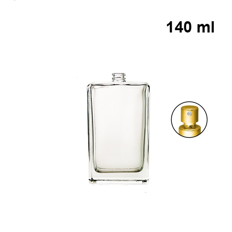Luxury High quality 50ml perfume glass bottle with perfume cap and collar