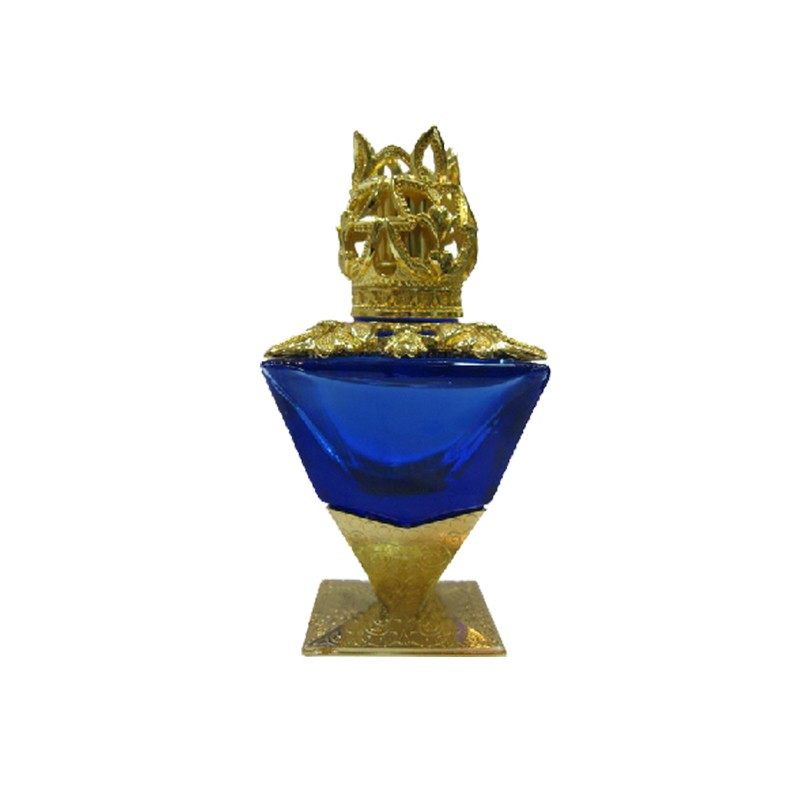 Custom Oil censer Arabic Ramadan Bakhoor Liuli Crystal Incense Burner for home decor
