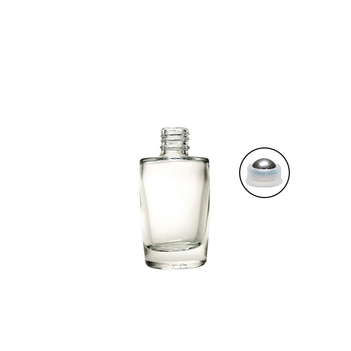 perfume collection 5ml empty roll on transparent glass bottle