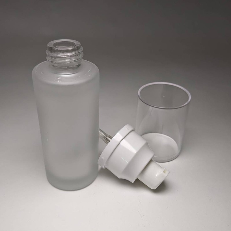 Customization pastel color 50ml empty glass bottle for facial moisturizer skincare packaging