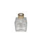 Home decor cube square glass container scented reed diffuser customize color aroma flower diffuser best selling