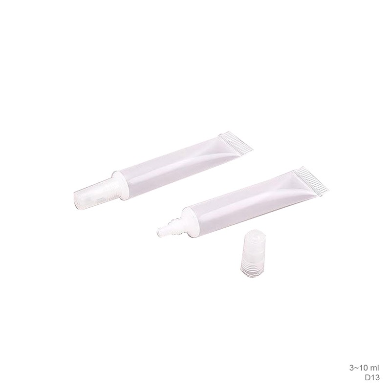 Removable lip balm gloss cap 10 ml beauty plastic tube