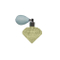 Fancy design 35ml capacity diamond shape semi transparent glass bottle with liquid bulb atomizer for fragrance packaging