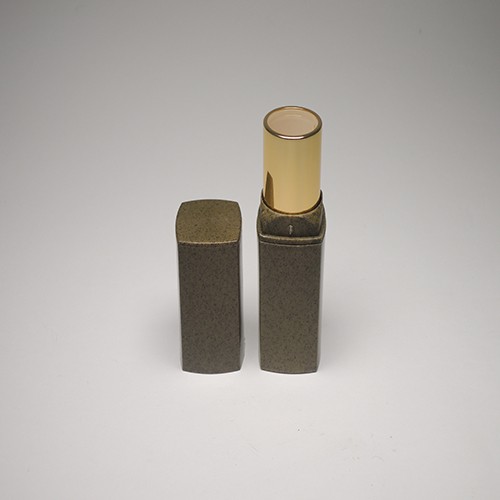 2021 Mini wooden cosmetic dark color lip case packaging used reusable
