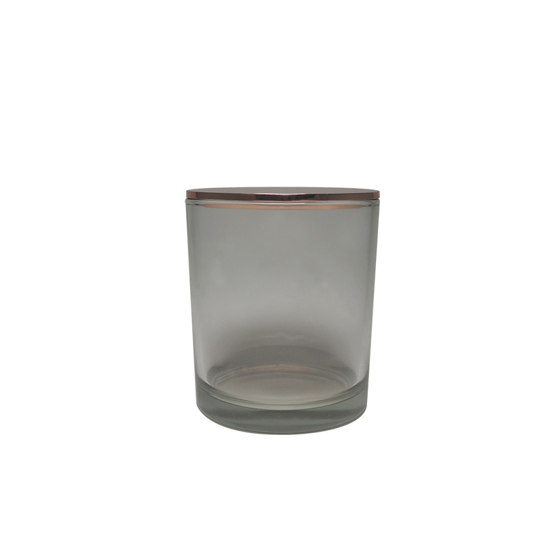 Luxury texture full blossom home decor Oud home candle jar candle glass
