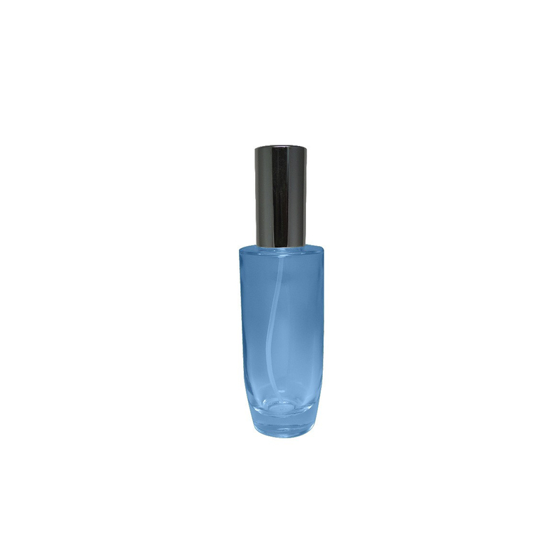Make your own perfume 60ml empty unique perfume glass bottle 18/415 aluminum liquid spray pump with aluminum cap