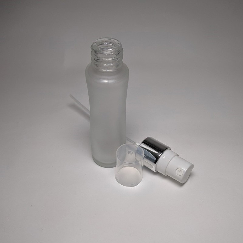 High end product empty 25ml glass bottle with 18/415 screw neck for travel size facial toner and skincare packaging
