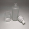 Fancy glass bottle packaging empty 50ml cylinder shape glass bottle customization spray color with lotion pump for facial skincare