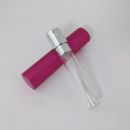 Custom made color empty 8ml twist up perfume atomizer retractable fragrance packaging small travel size perfume bottle