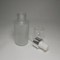 Moisturizing facial lotion empty 60ml glass bottle matte finish cylinder shape with cream/lotion pump 20/410 neck size
