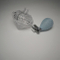 Elegance design diamond shape glass bottle empty 35ml customization turquoise perfume glass bottle flat head bulb atomizer