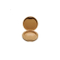 Eco friendly wooden round compact powder case packaging used reusable
