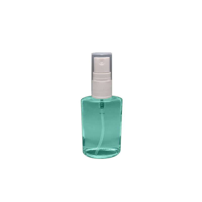 Multifunctional empty glass bottle 35ml oval glass bottle for cosmetic skincare and hand sanitizer packaging
