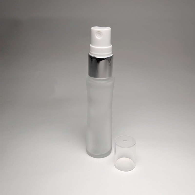 High end product empty 25ml glass bottle with 18/415 screw neck for travel size facial toner and skincare packaging