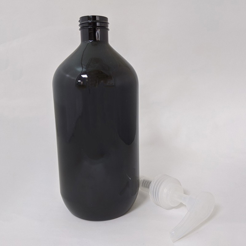 Big volume empty plastic bottle 250ml capacity PCR PET plastic bottle for shampoo and body lotion packaging
