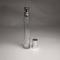 Pocket size 10ml empty cylinder shape glass bottle with perfume sprayer 13/415 screw neck aluminum sprayer and cap