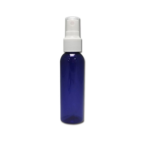 Empty 60ml cylinder shape plastic bottle rounded shoulder white plastic sprayer for cosmetic skincare and alcohol sprayer