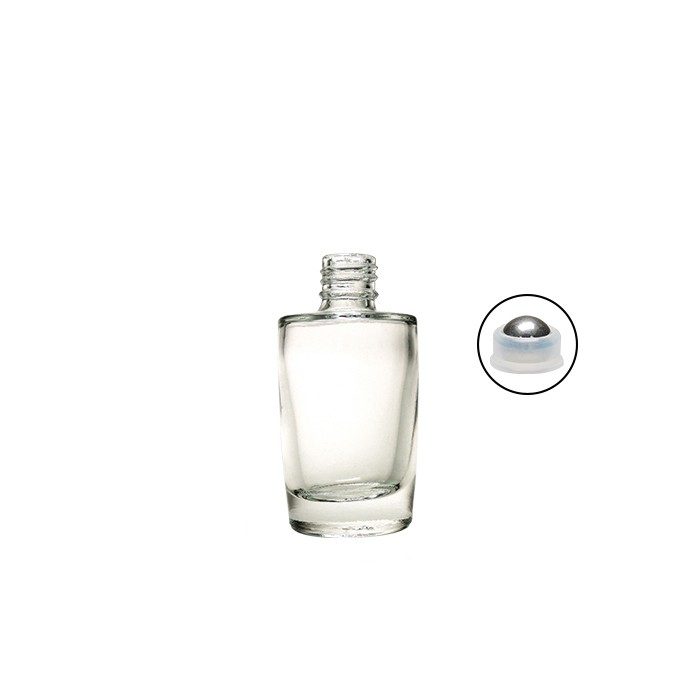 Perfect quality logo available clear glass 10ml essential perfume roll on bottle