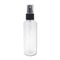 Multipurpose empty plastic bottle 100ml capacity cylinder shape with mist sprayer and ribbed collar