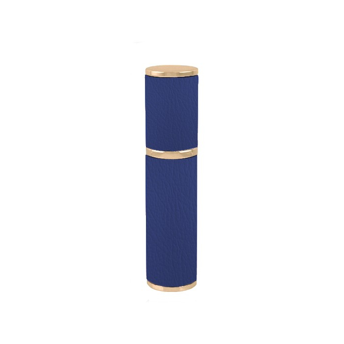 New design luxury blue leather wrapped small perfume dispenser