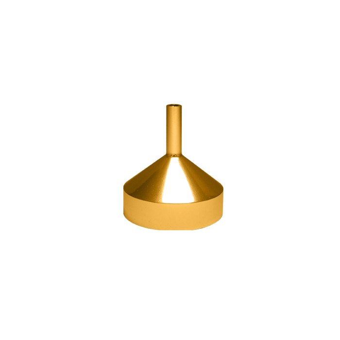 Best quality gold color aluminum funnel mini size filling perfume bottle funnel